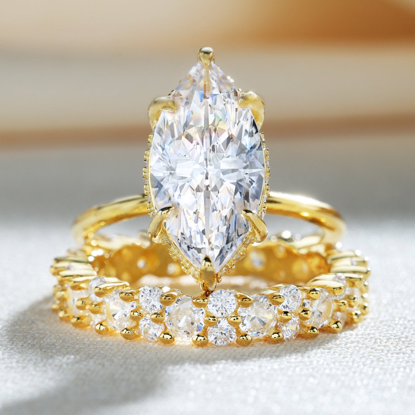 Special Marquise Cut Ring Set
