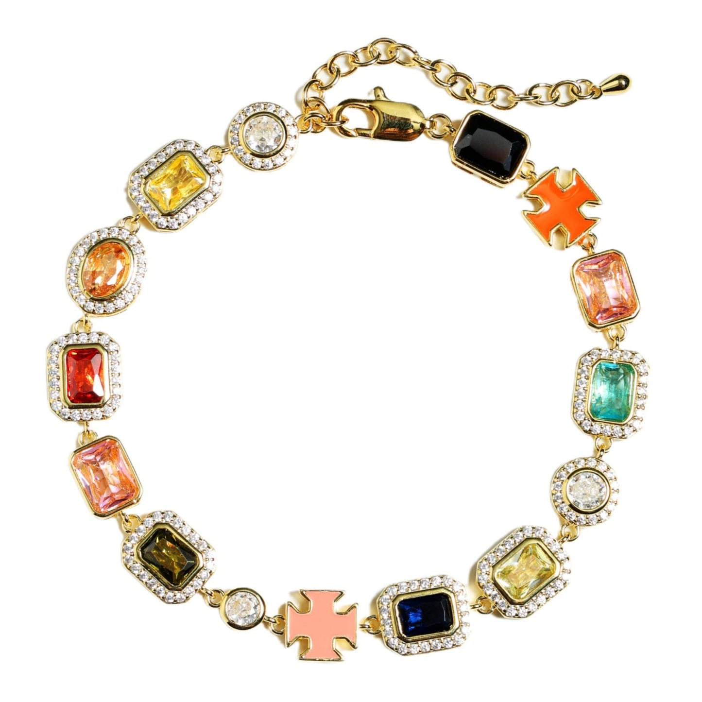 Gold Solstice Bundle (Gemstone Necklaceļ¼ Bracelet)