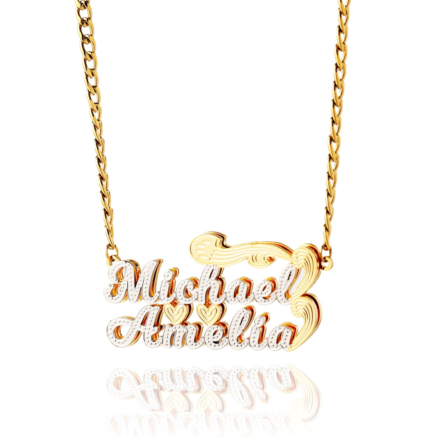 Double Plated Name Necklace