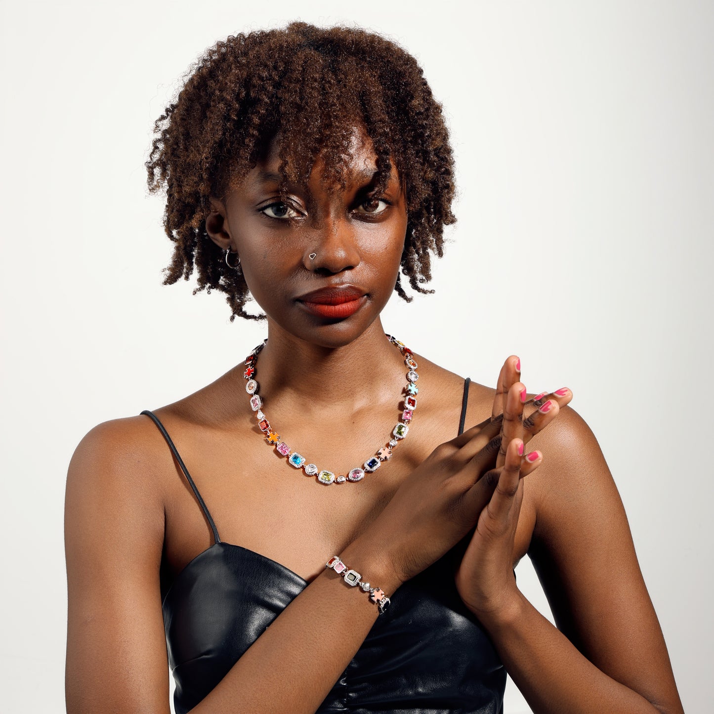 Gold Solstice Gemstone Necklace (Unisex)