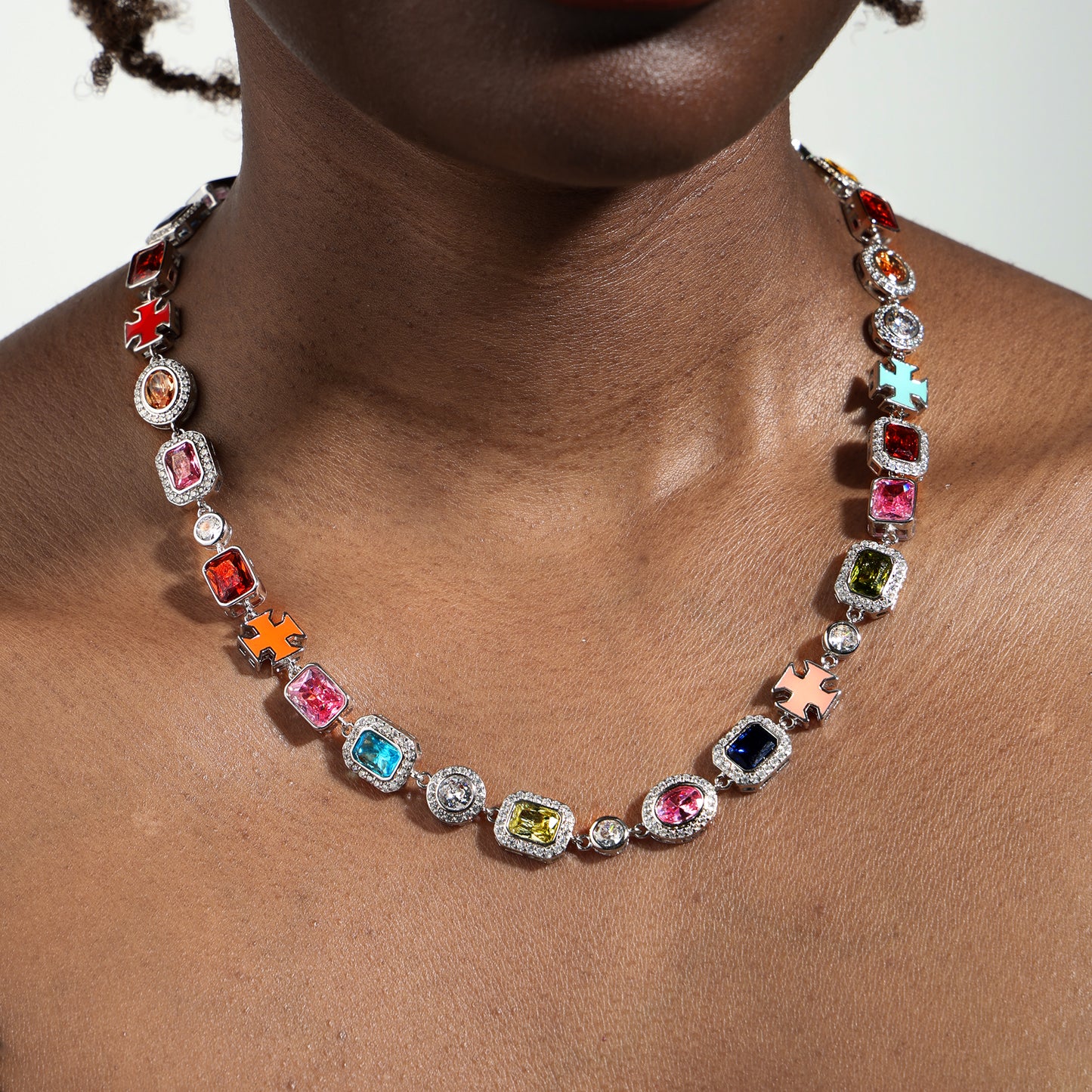 Gold Solstice Gemstone Necklace (Unisex)