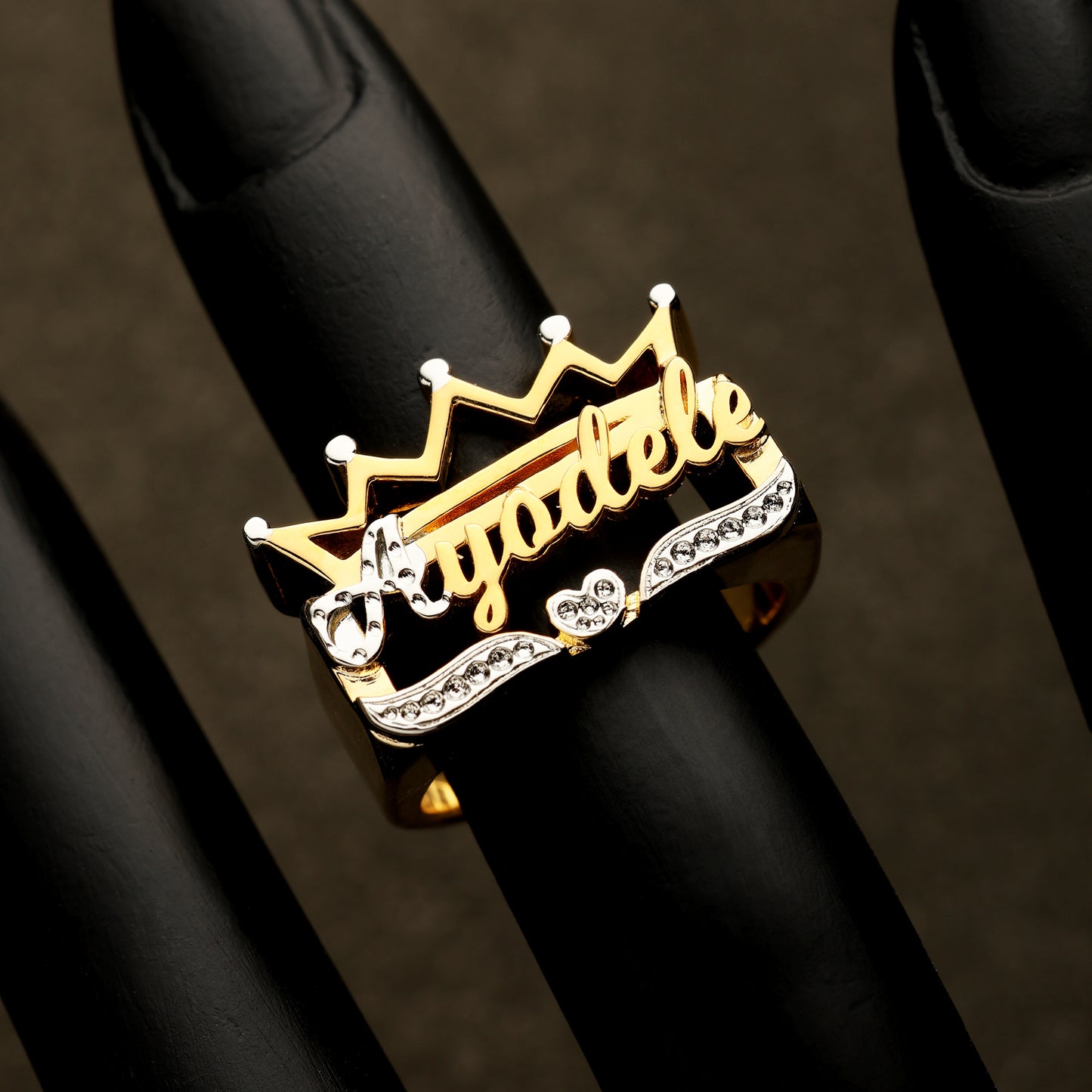 Crown Name Ring