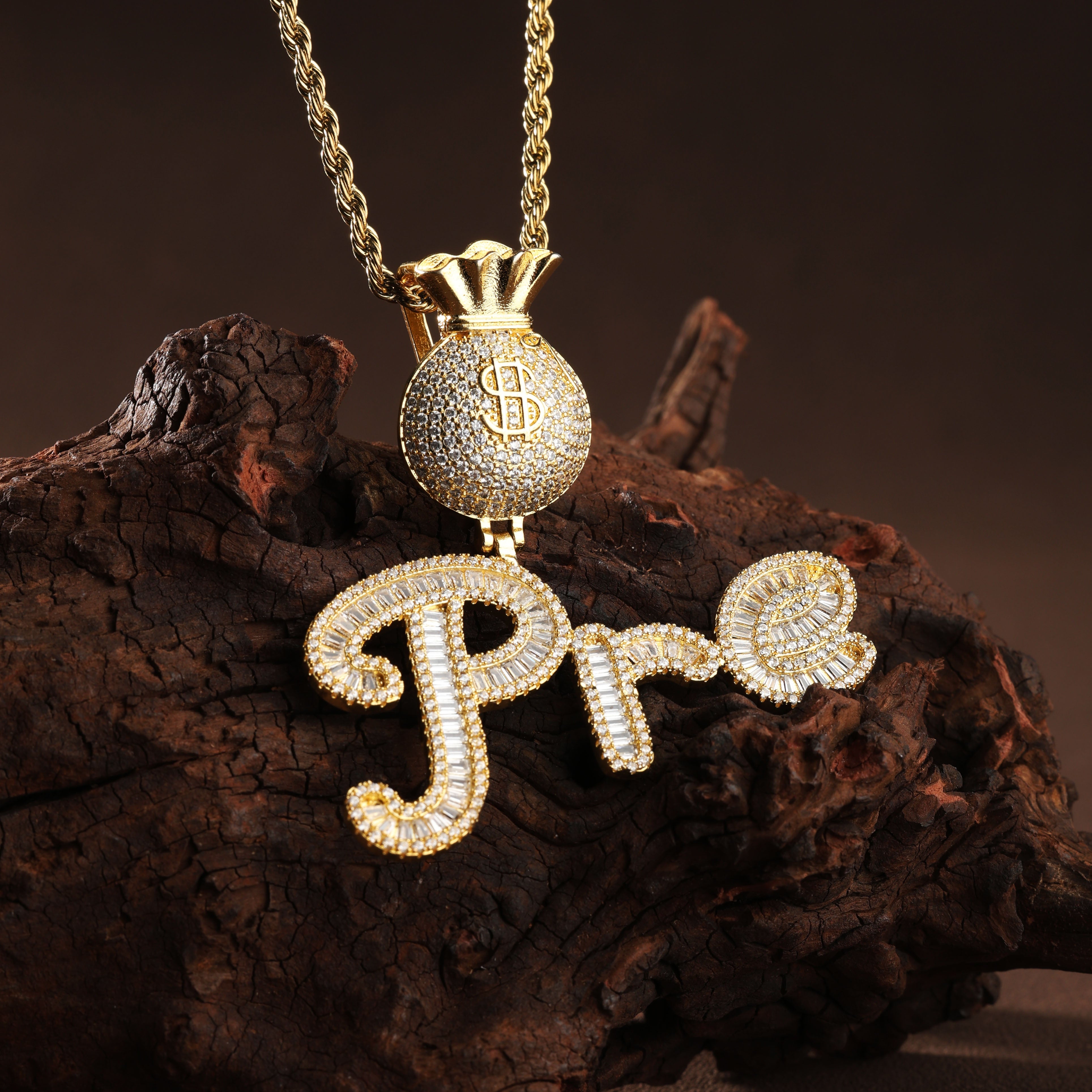 Yung Miami Baguette Cursive Name Necklace main image 1