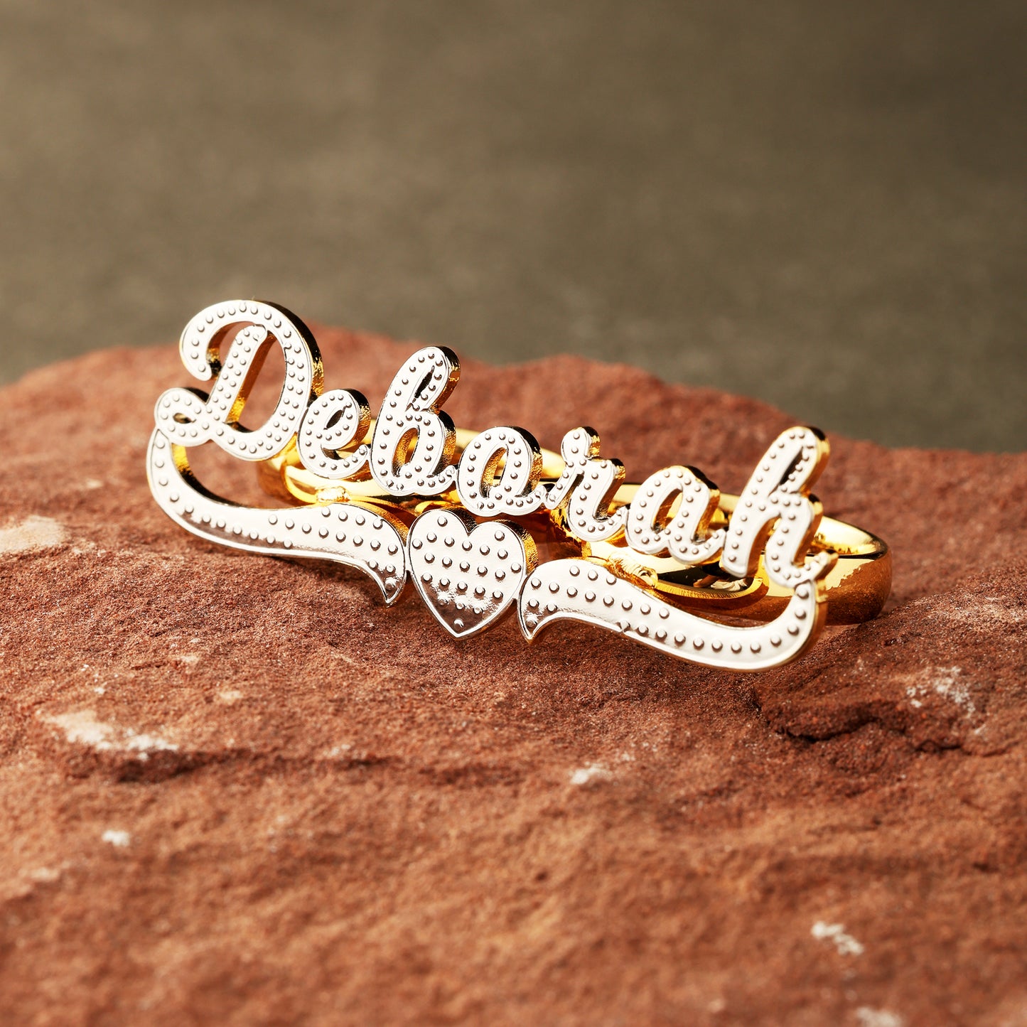 Two Finger Name Ring