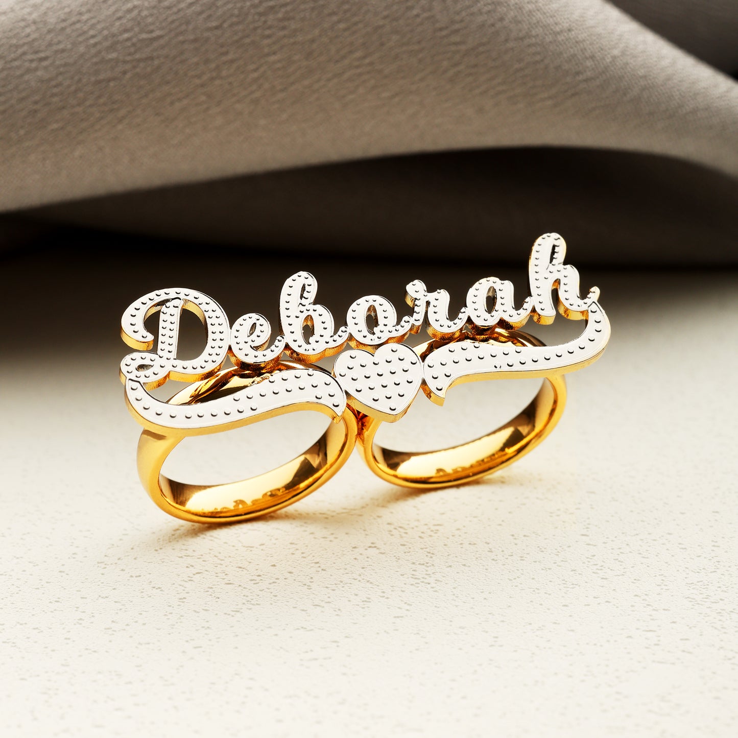 Two Finger Name Ring