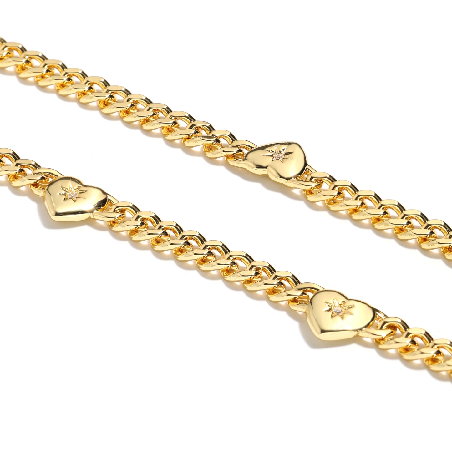 Heart-Linked Legacy: Diamond Cuban Chain Necklace