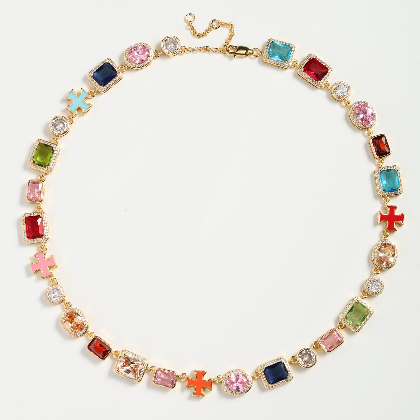 Gold Solstice Gemstone Necklace (Unisex)