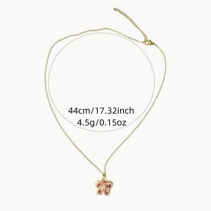 Rotatable Flower Design Pendant Necklace