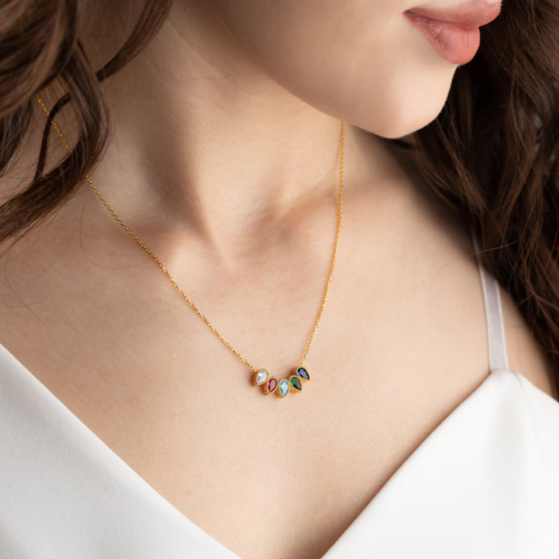 Personalized Birthstone Charms - Design your Necklace