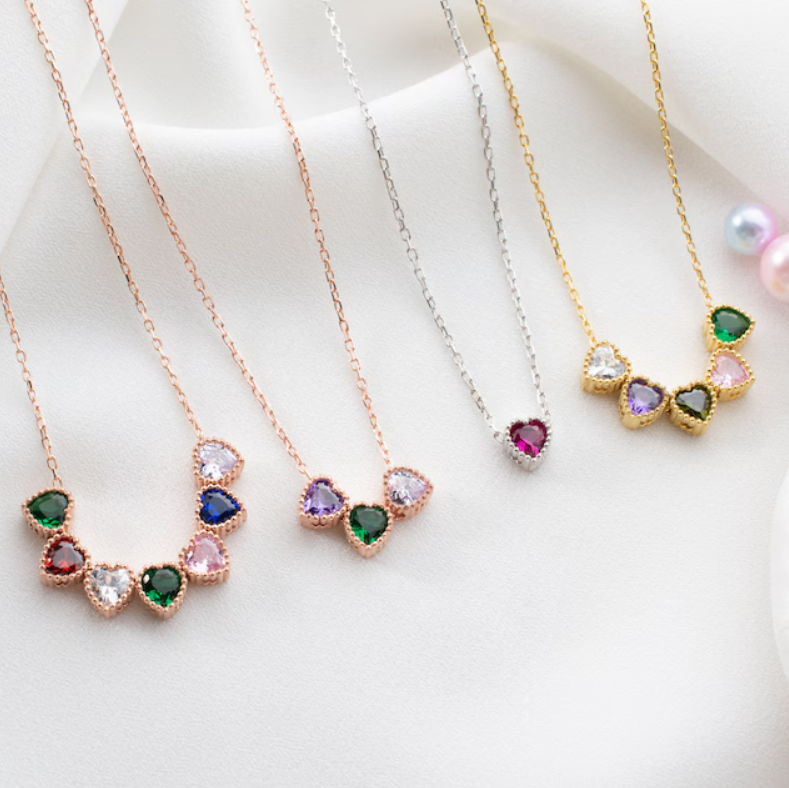 Personalized Birthstone Charms - Design your Necklace