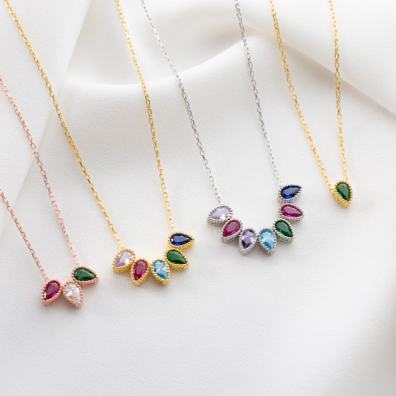 Personalized Birthstone Charms - Design your Necklace