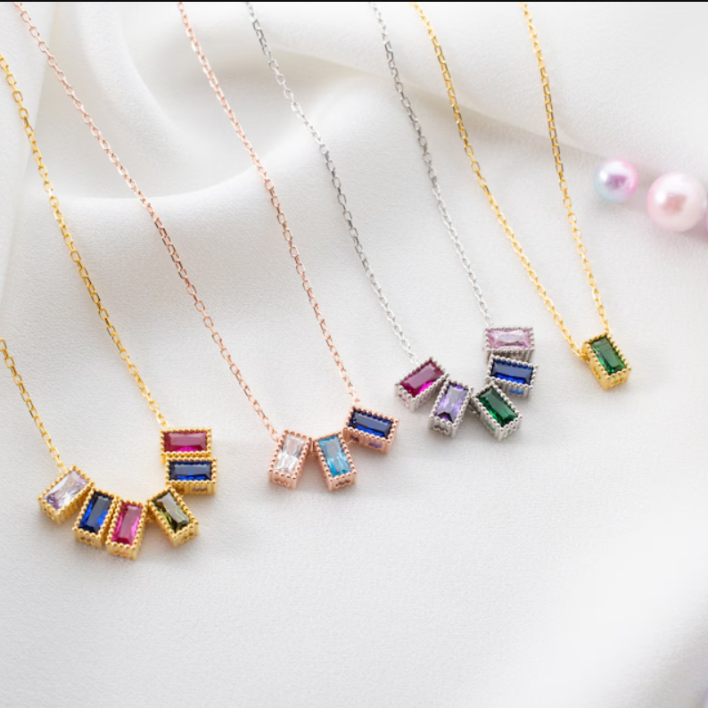 Personalized Birthstone Charms - Design your Necklace