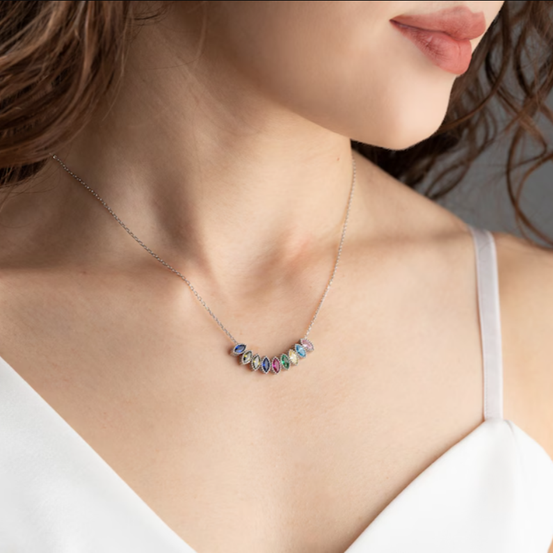 Personalized Birthstone Charms - Design your Necklace