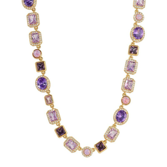 Lunar Purple Gemstone Necklace