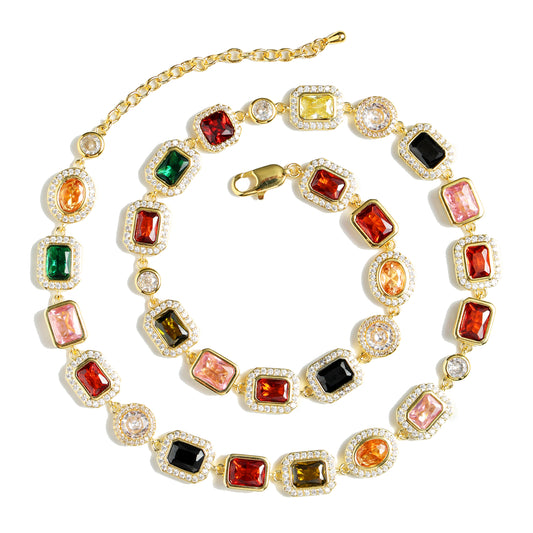 Gold Solstice Purely Gemstone Necklace