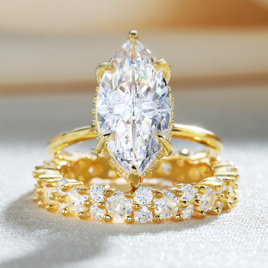 Special Marquise Cut Ring Set
