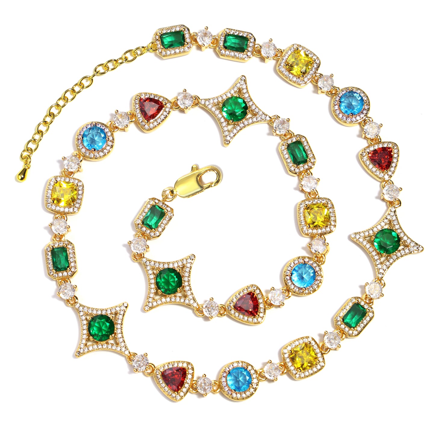 Ice Out Multi-color Diamonds Bracelet