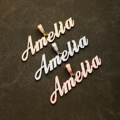 Custom Letter Name Necklace 18K Gold