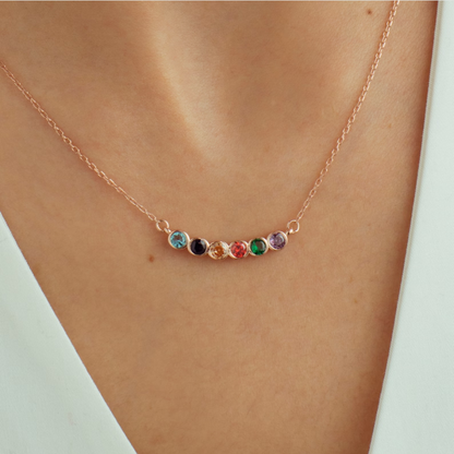 Family Birthstone Multi-Stone Necklace