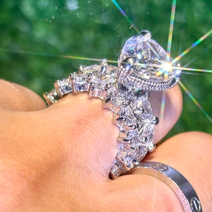 Two-Piece New Heart Ring Set