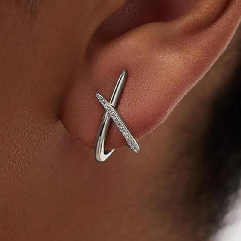 Minimalist Cubic Zirconia Diamond Earrings