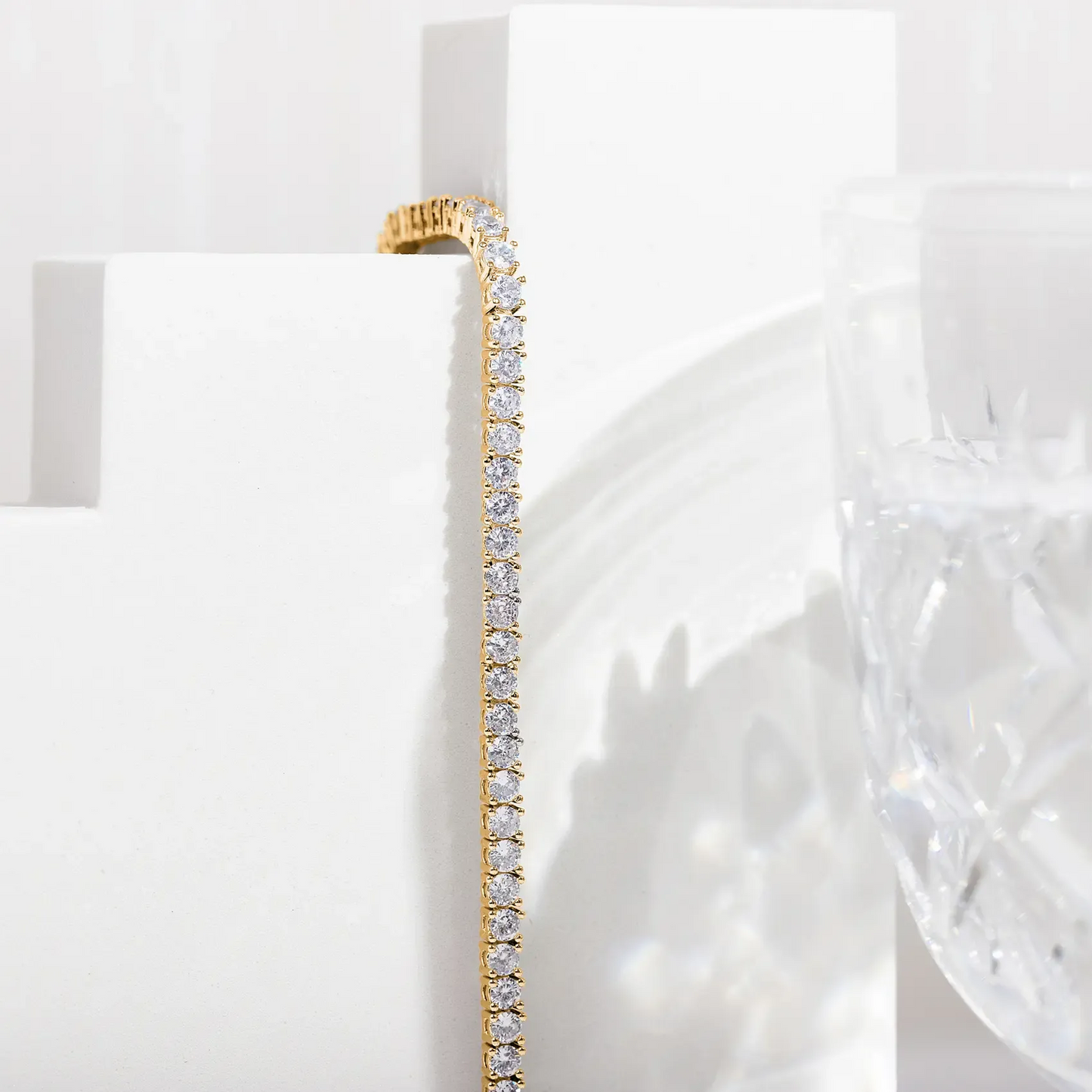 3mm CZ Tennis Bracelet for Women Classic Cubic Zirconia Eternity Bracelet