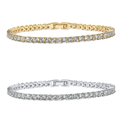 3mm CZ Tennis Bracelet for Women Classic Cubic Zirconia Eternity Bracelet