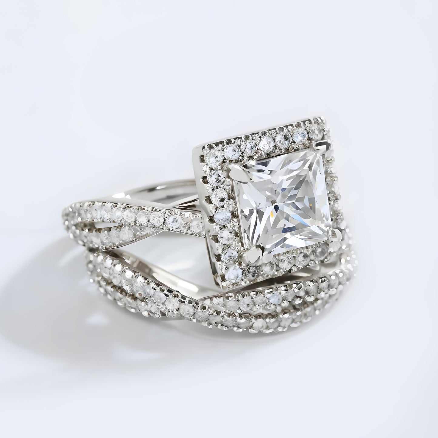 Silver Two-Piece Ring Set
