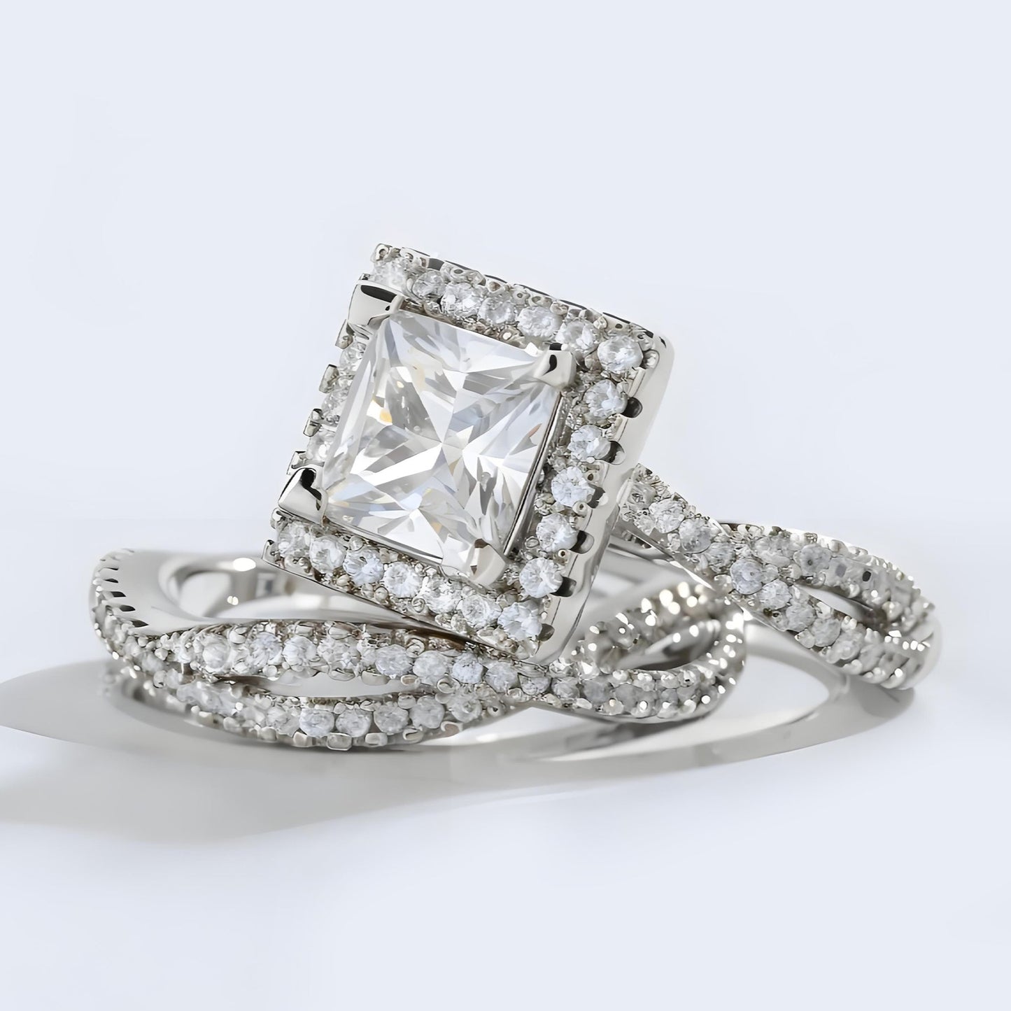 Silver Two-Piece Ring Set
