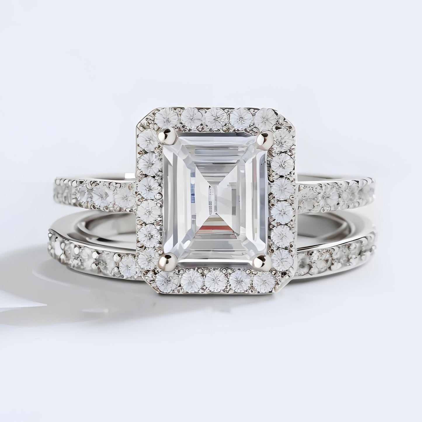 2CT Bridal Ring Set Engagement Rings