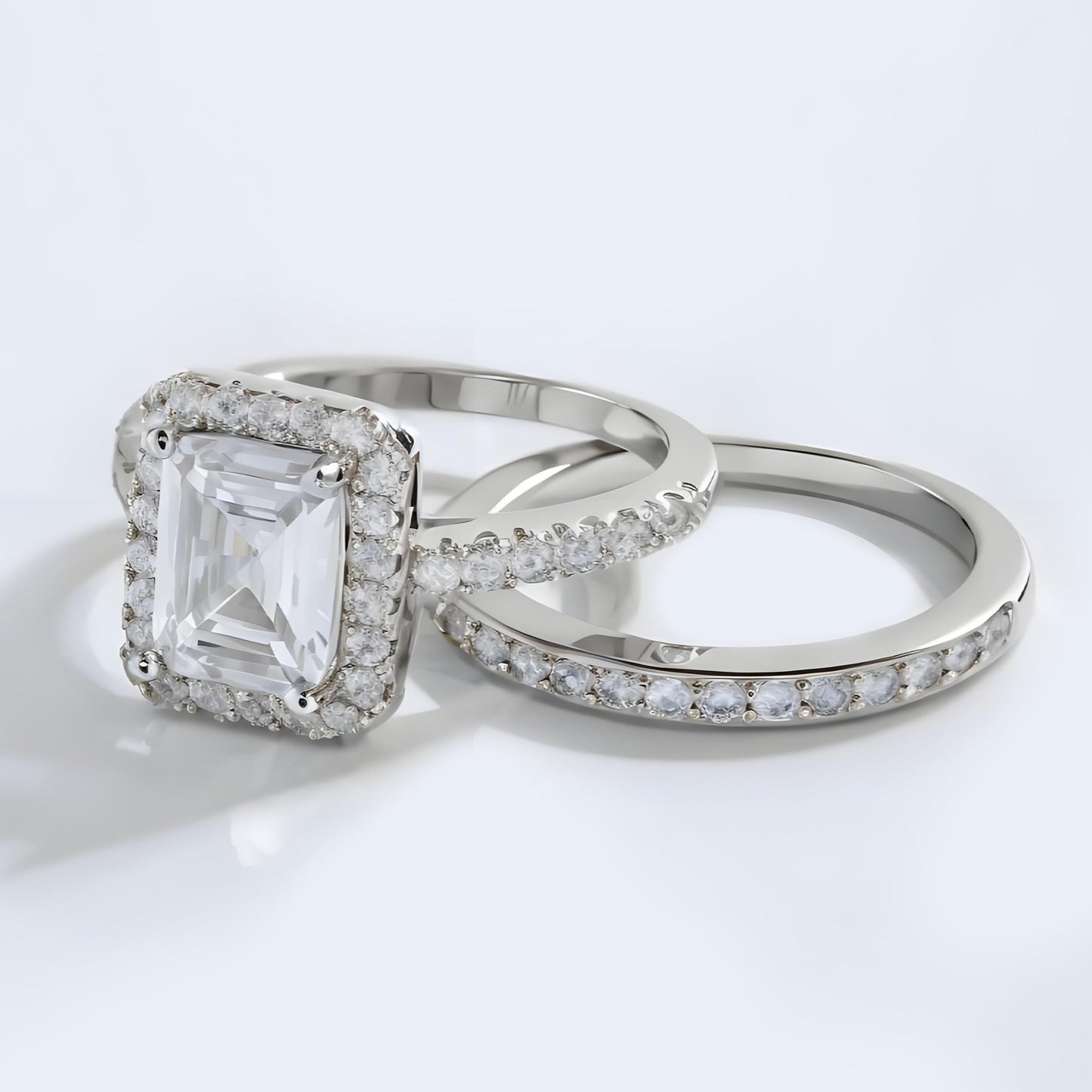 2CT Bridal Ring Set Engagement Rings
