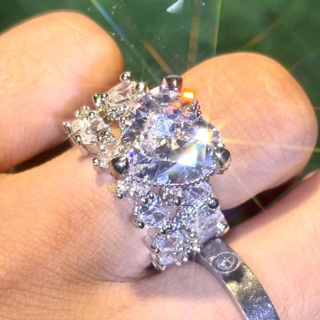 Two-Piece New Heart Ring Set