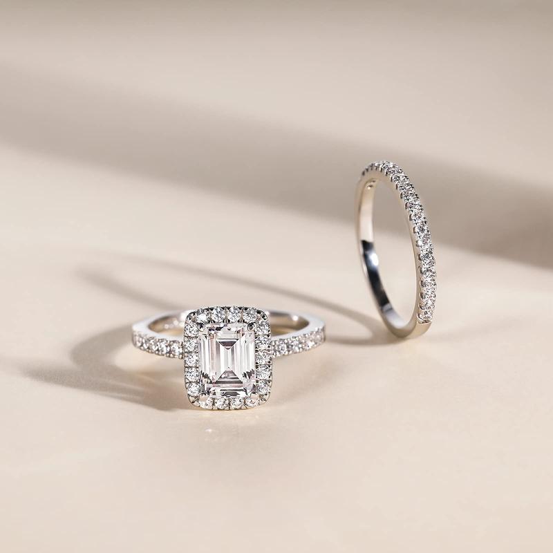 2CT Bridal Ring Set Engagement Rings