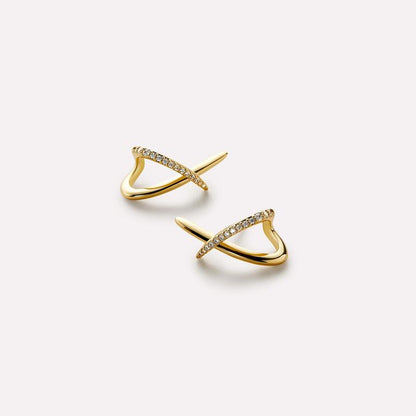 Minimalist Cubic Zirconia Diamond Earrings
