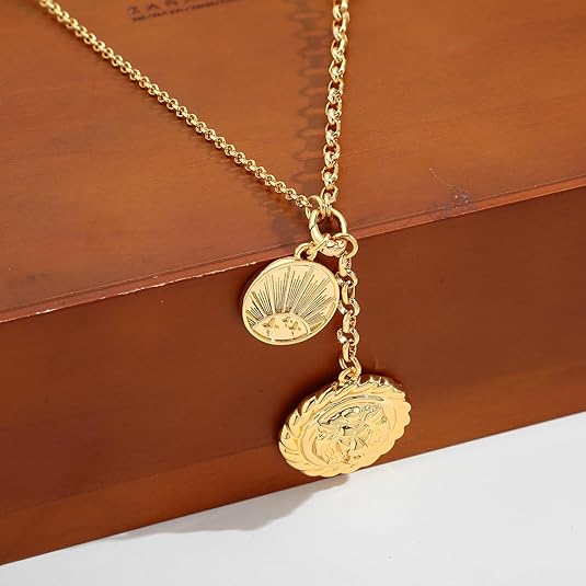 Bold Heart Statement Necklace: Chunky Gold Chain & Pendant
