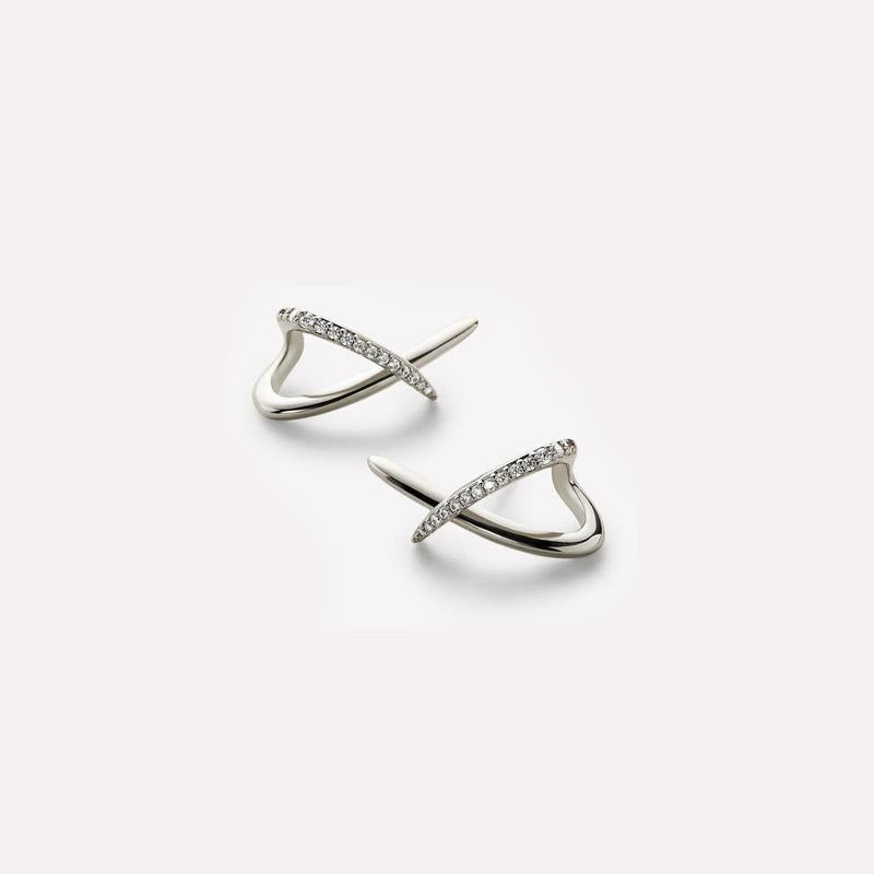 Minimalist Cubic Zirconia Diamond Earrings