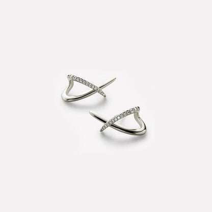 Minimalist Cubic Zirconia Diamond Earrings
