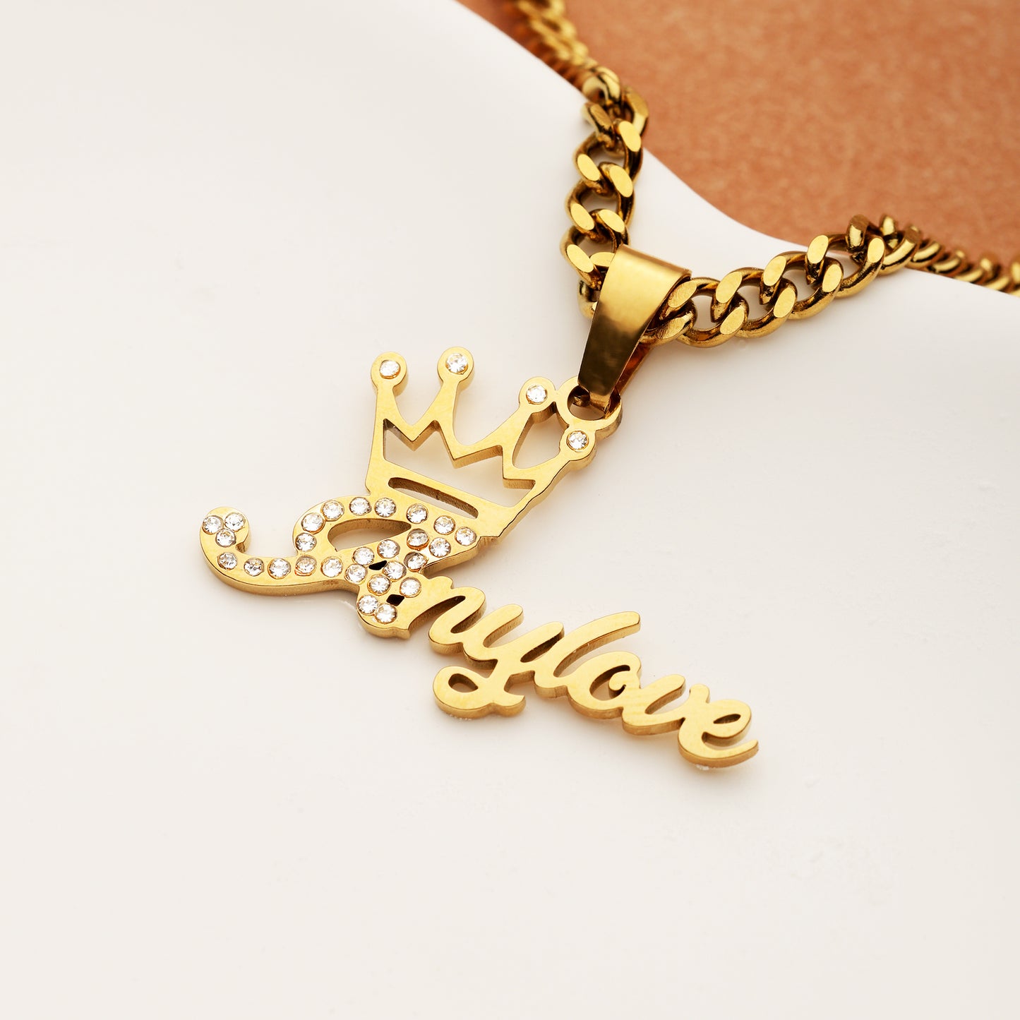 Personalized Royal Crown Name Necklace