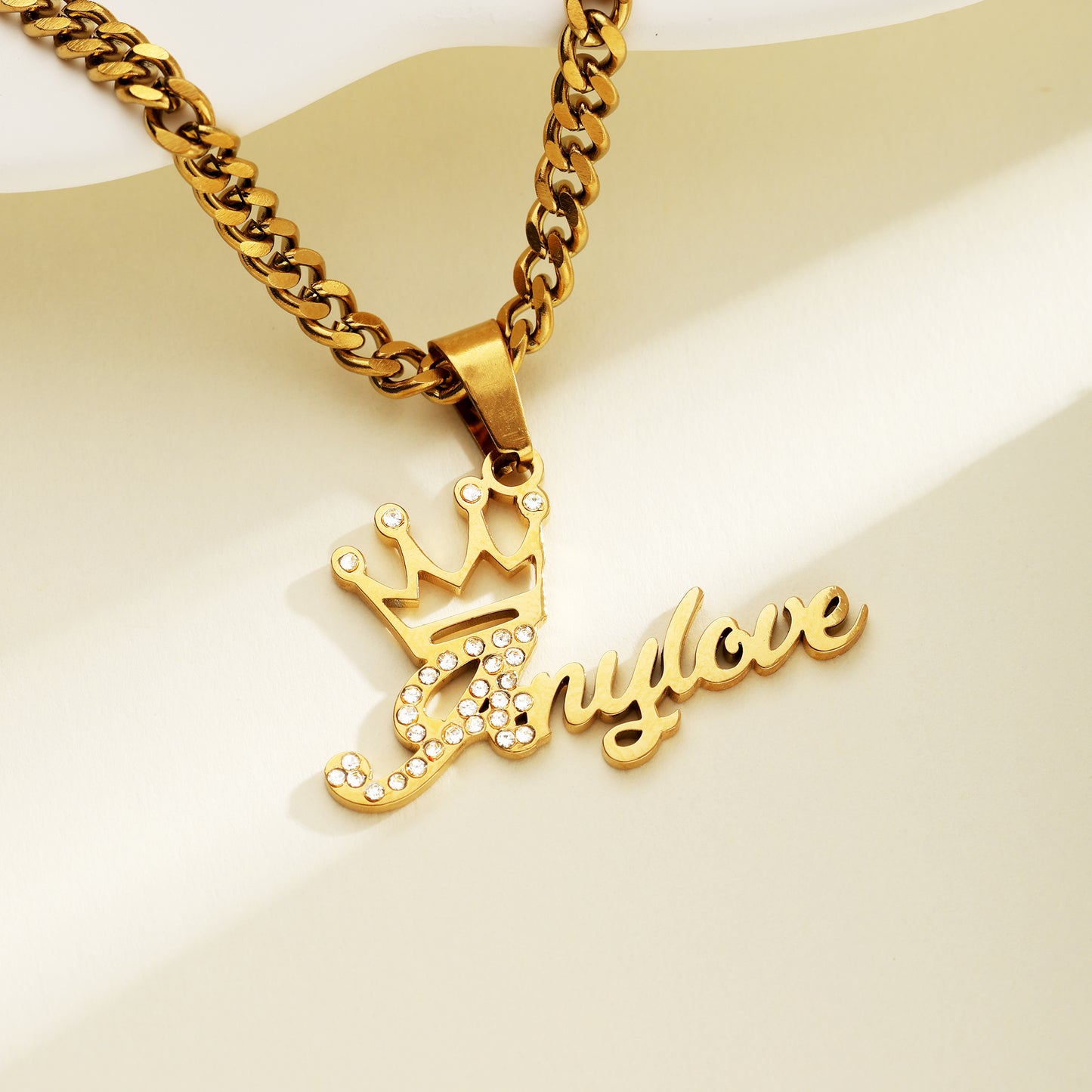 Personalized Royal Crown Name Necklace