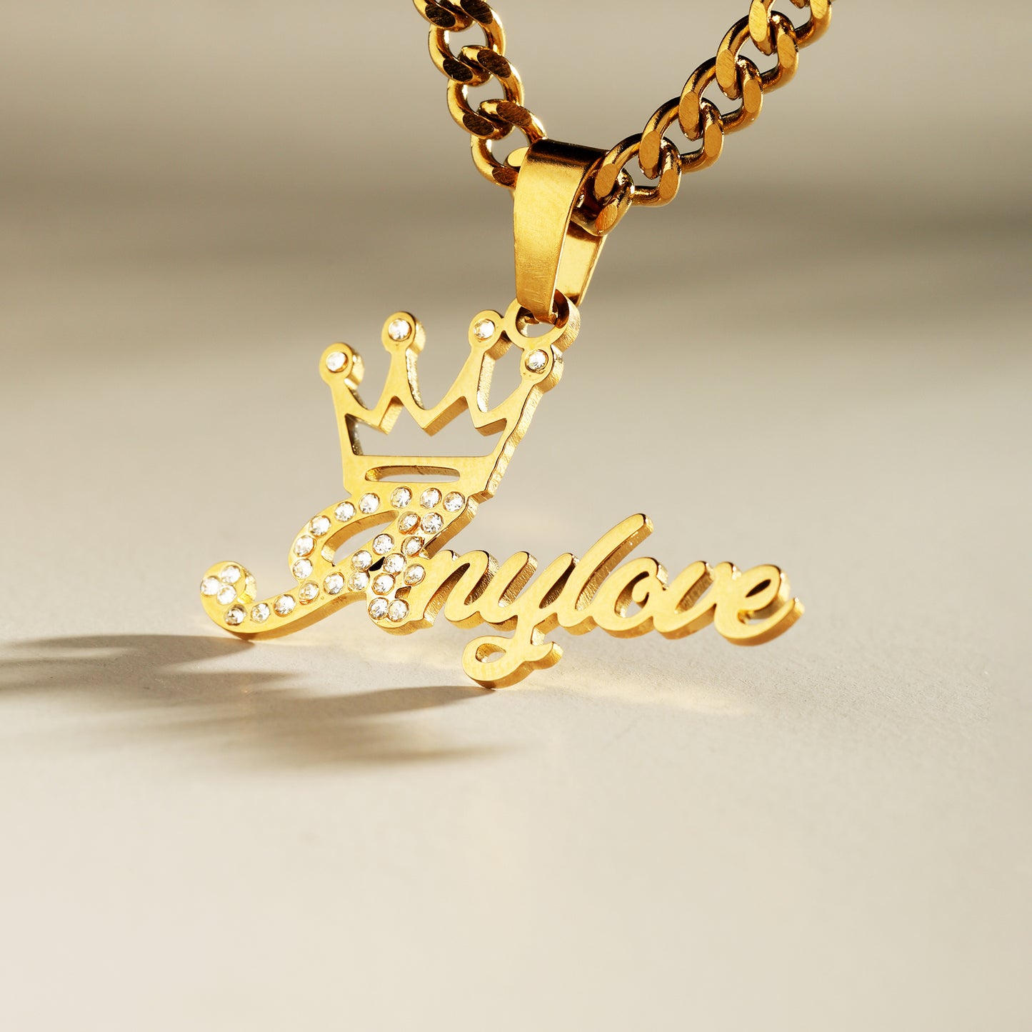 Personalized Royal Crown Name Necklace