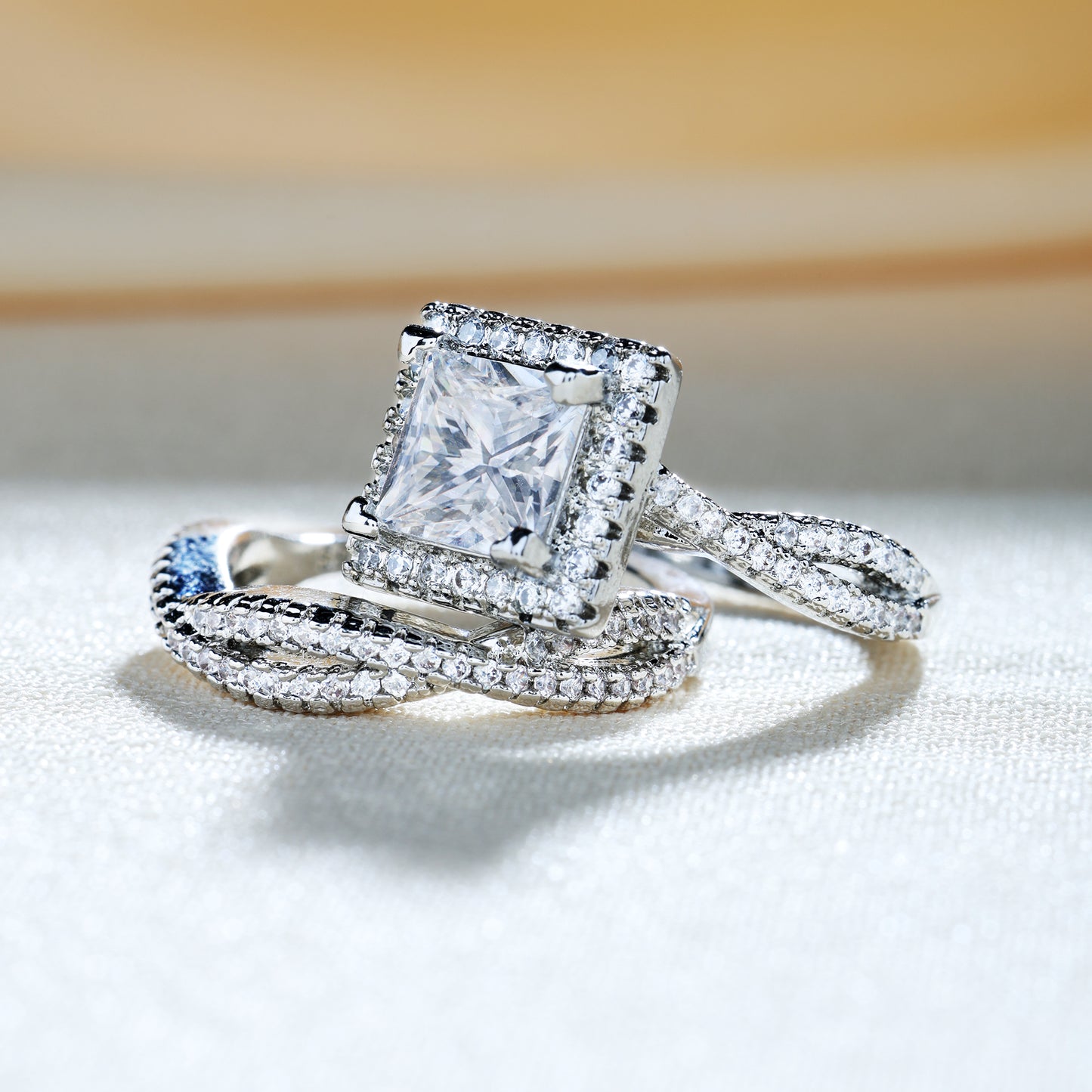 Silver Two-Piece Ring Set