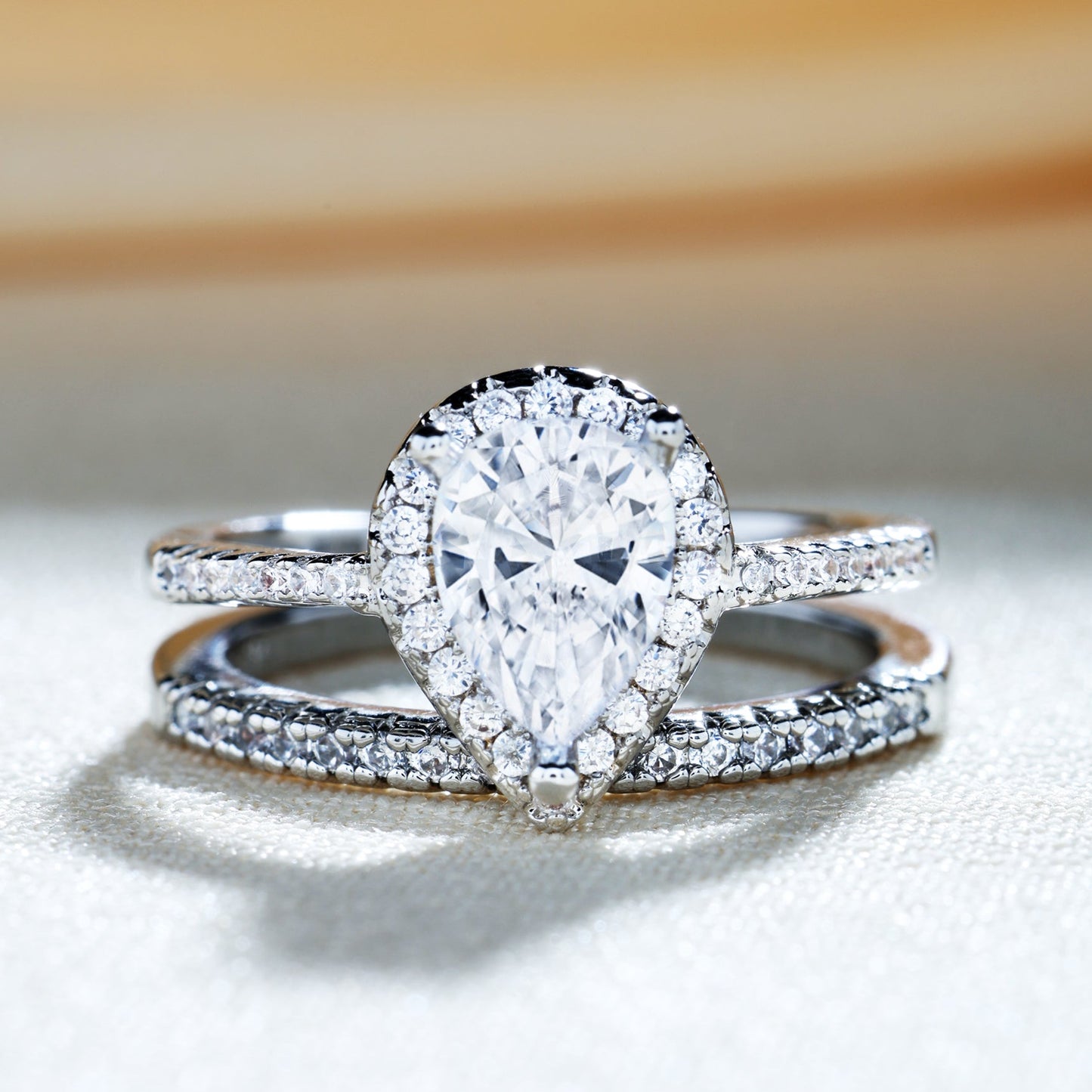 Silver Two-Piece Ring Set