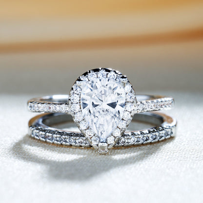 Silver Two-Piece Ring Set