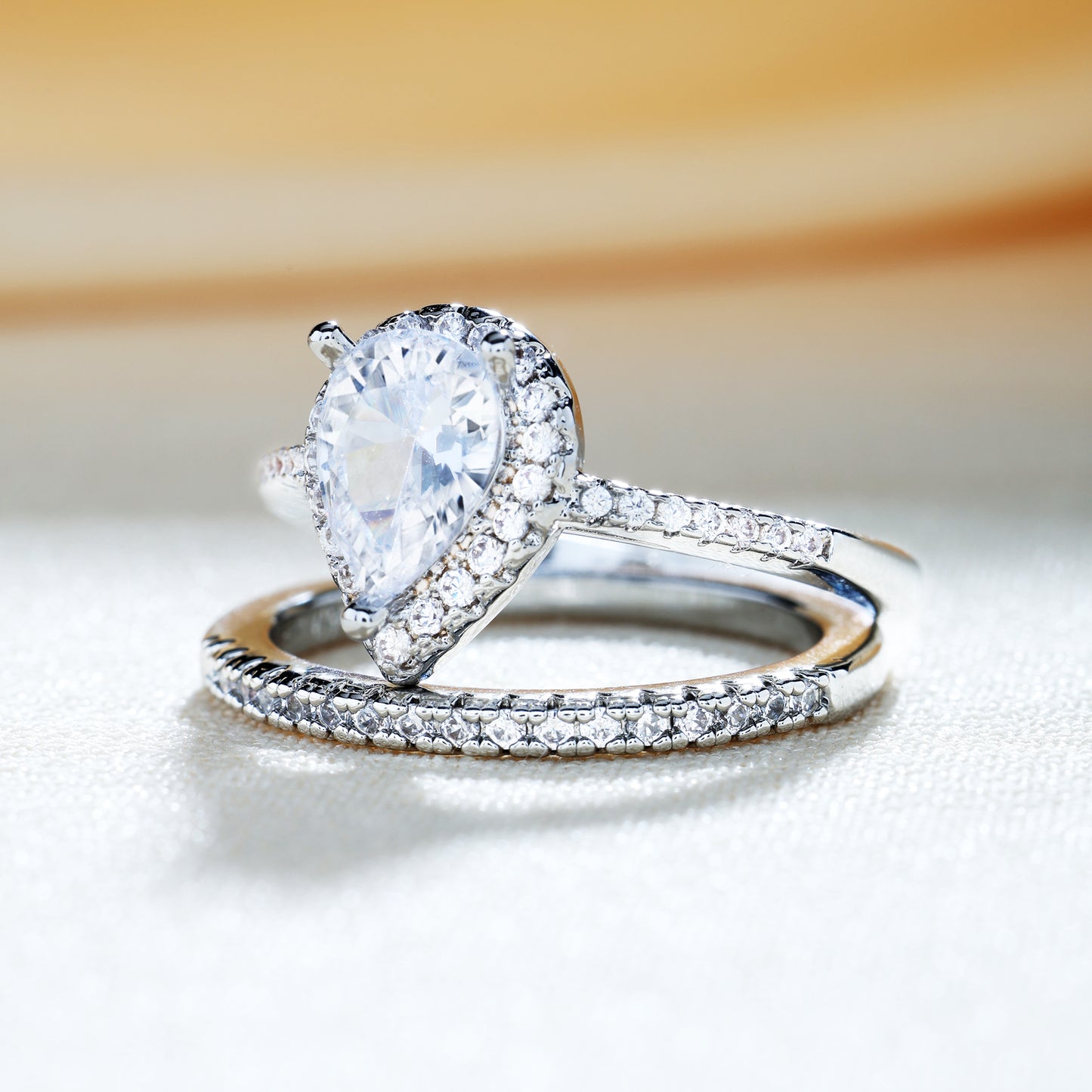 Silver Two-Piece Ring Set