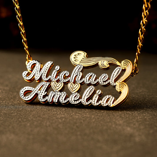 Double Plated Name Necklace