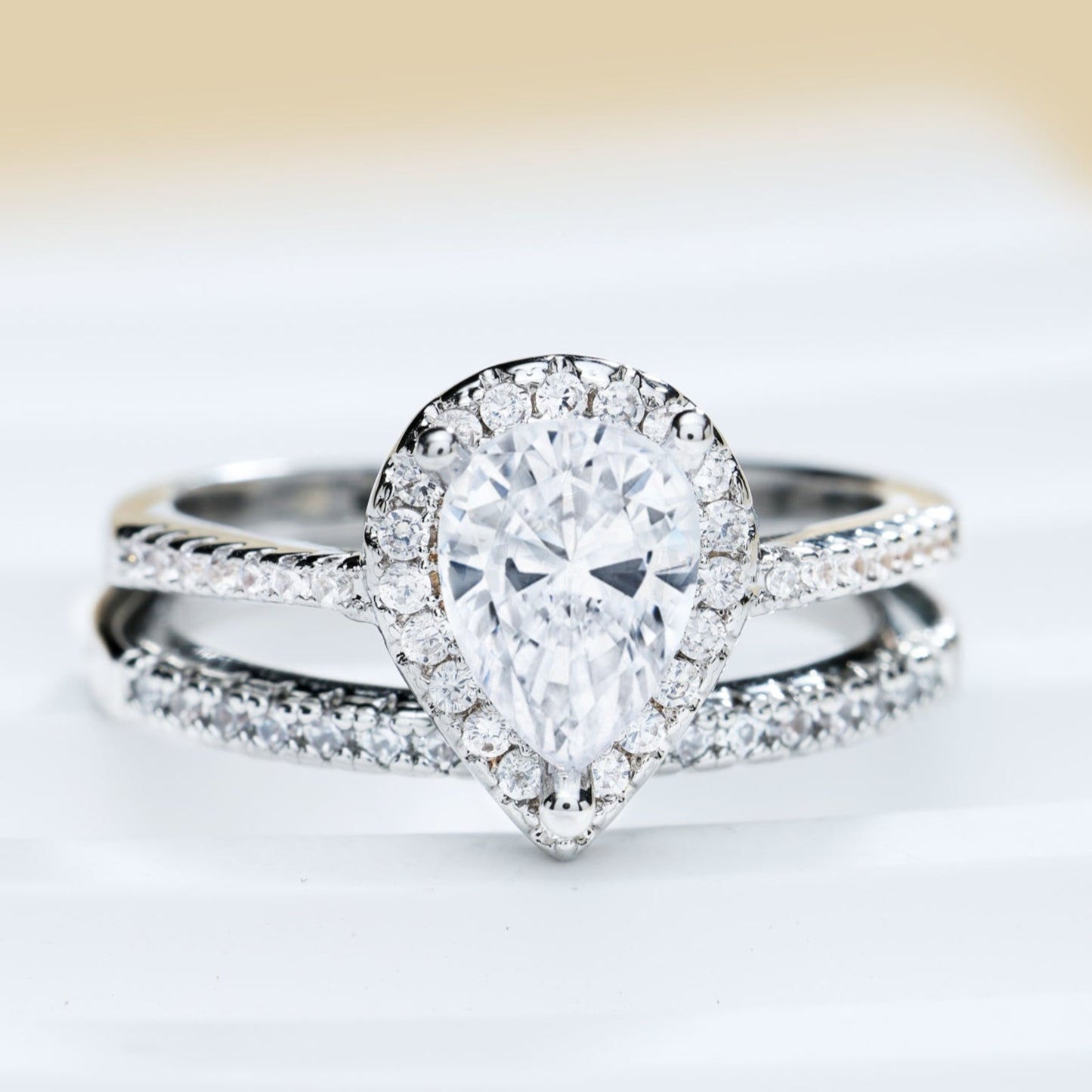 Silver Two-Piece Ring Set