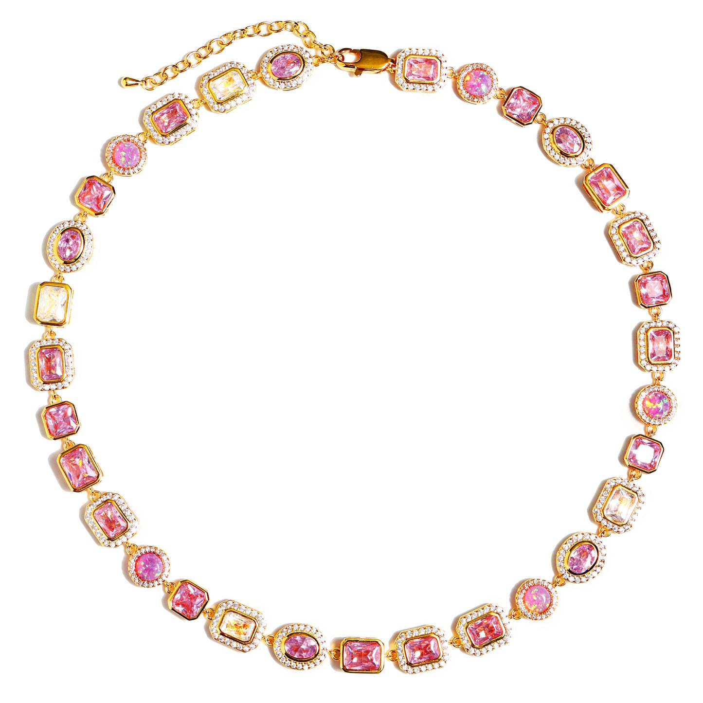Amour Pink Solstice Gemstone Anklet