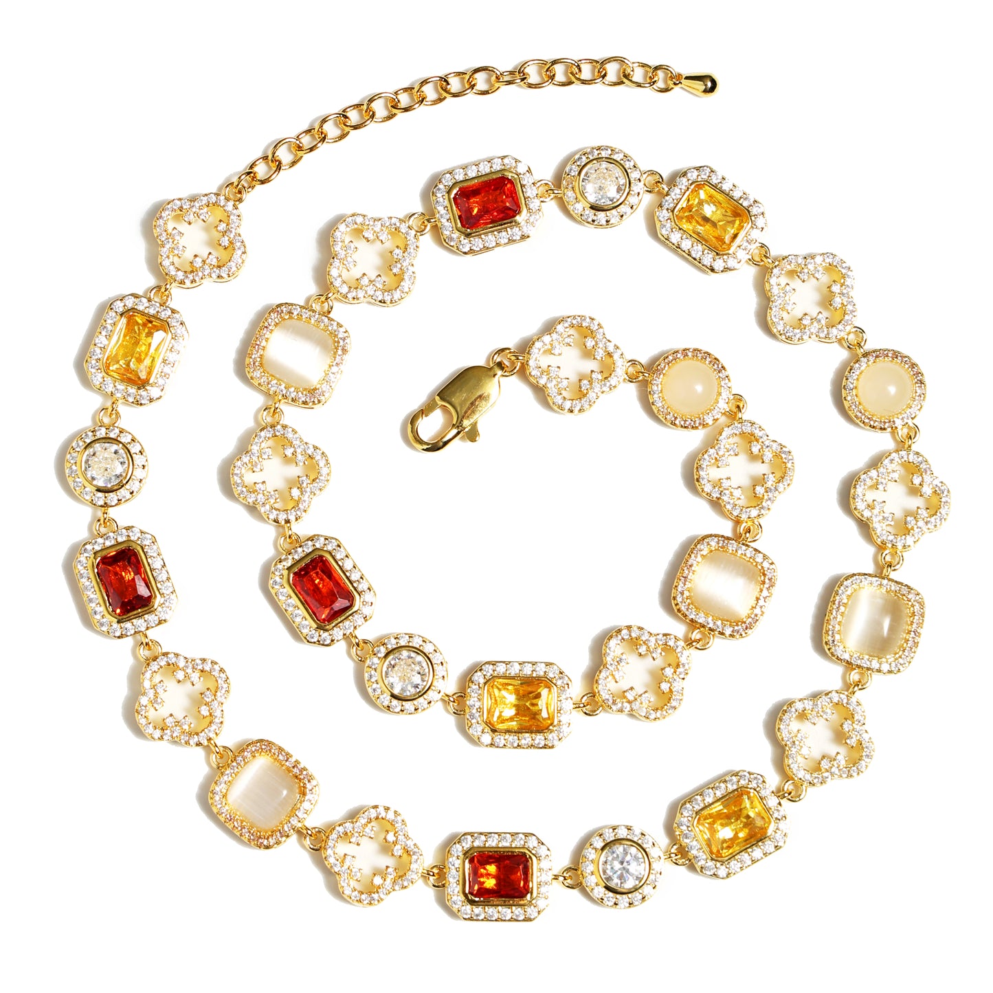 Iced Gemstone Bracelet