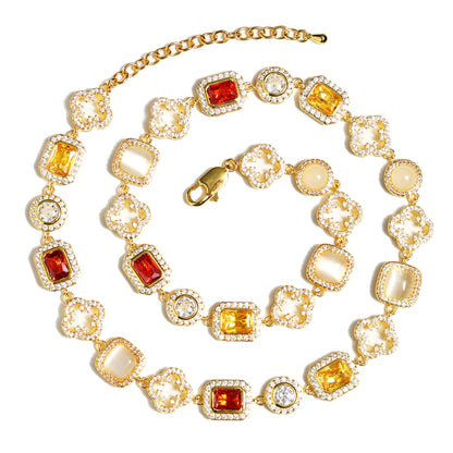 Iced Gemstone Bracelet