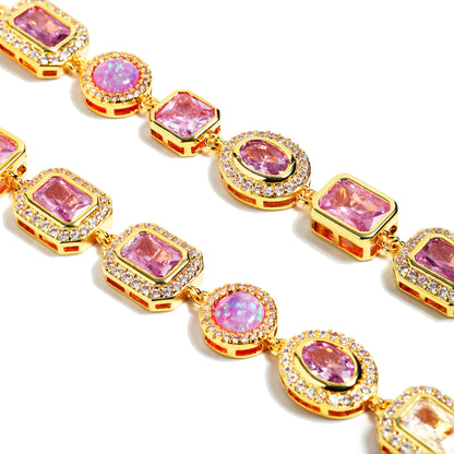 Amour Pink Solstice Gemstone Necklace Set